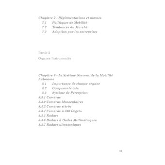 L'instrumentation des vehicules autonomes