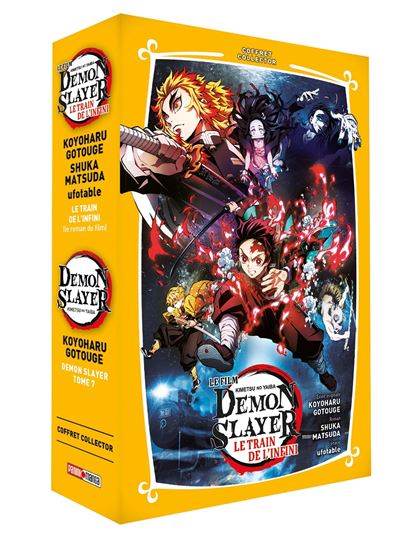 Demon Slayer - Coffret T7 + Roman Jeunesse T3