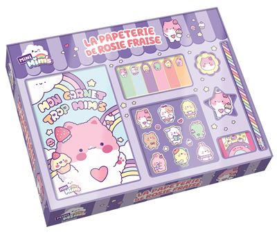 La papeterie de Rosie Fraise (coffret) - Becky Cas - Fleurus - Coffret - Papeterie