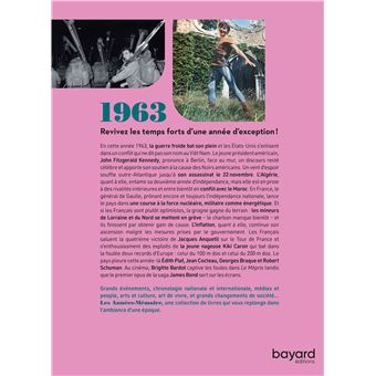 Les Années-Mémoire volume 1963