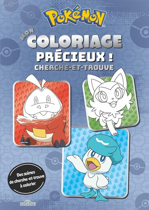 Pokémon - Mon coloriage précieux cherche-et-trouve -  The Pokémon Company - Dragon D'or Livres Du - broché - Livre-jeu