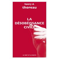La desobeissance civile