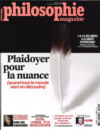 Philosophie magazine n° 145  Plaidoyer pour la nuance - décembre 2020/Janvier 2021