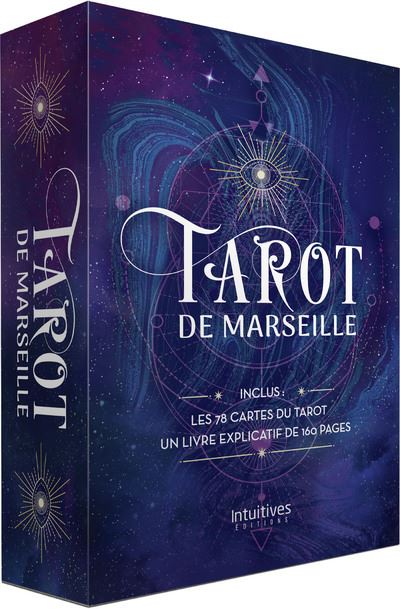 Coffret Tarot de Marseille + 78 cartes - Alice Ekrek - Intuitives - Boîte ou accessoire - Jeux livres objets