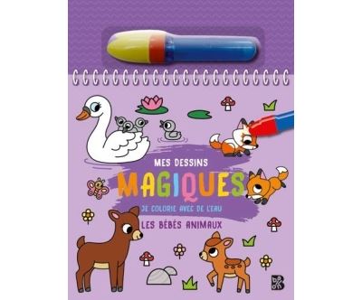 Mes dessins magiques - Les bébés animaux + feutre -  Collectif - Le Ballon Eds - cartonné - Document jeunesse
