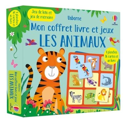 Les animaux - Mon coffret livre et jeux - Kate Nolan - Usbor