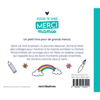 Carte Merci Nounou (15 x 21 cm) : Mes Mots Déco