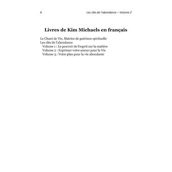 Les clés de l'abondance - Volume 2