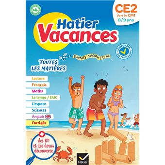 Cahier de vacances 2024, du cm1 vers le cm2 9-10 ans - Bernard -  Librairie Eyrolles