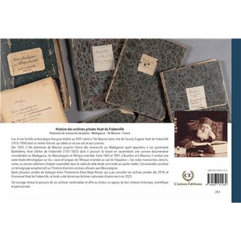 Histoire des archives privées Huet de Froberville