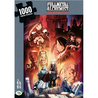 Fullmetal Alchemist - Fullmetal Alchimist Brotherhood / Puzzle 1000 pièces / Jeu de Patience et de Réflexion / 68 x 49 cm - 1