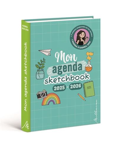 Agenda 2025-2026 Sketchbook avec Andréa_drw_ - broché - Andrea_drw