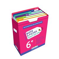 BOITES A FICHES 6E 110 FICHES POUR UNE ANNEE REUSSIE