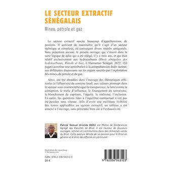 Le secteur extractif sénégalais