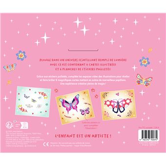 Mes jolies cartes scintillantes - Papillons étincelants