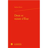 Droit et raison d'État