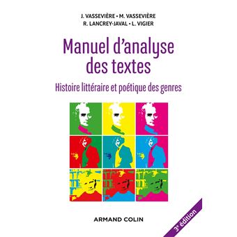 Manuel d'analyse des textes - 1