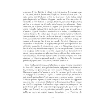 Chamfort : Étude sur sa vie, son caractère et ses écrits