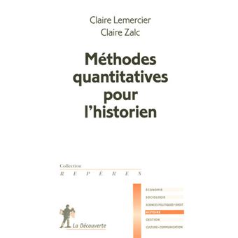 Méthodes quantitatives pour l'historien - 1