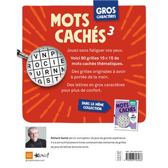 Gros caractères - Mots cachés 3