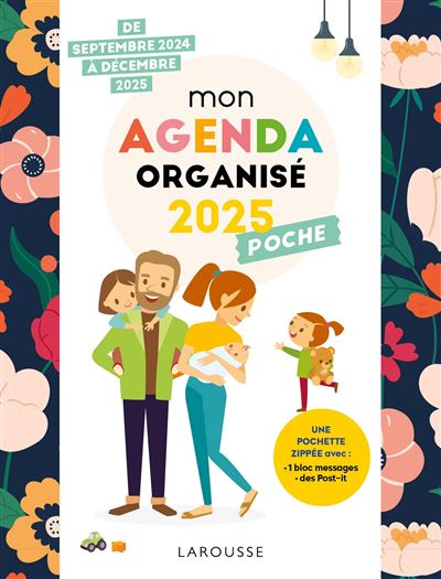 Mon agenda organisé 2025 - Poche