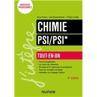 Chimie Tout-en-un PSI/PSI*