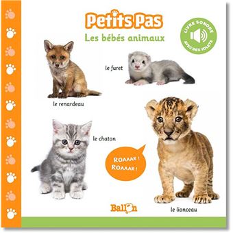 Petits pas (livre sonore) - Les bébés animaux - 1
