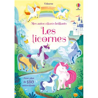 Ma valisette d'autocollants Licornes, sirènes et fées : avec de nombreux autocollants brillants ! Dès 3 ans