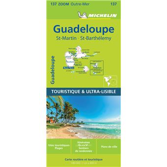 Carte Zoom Guadeloupe - St-Martin - St-Barthélemy - 1