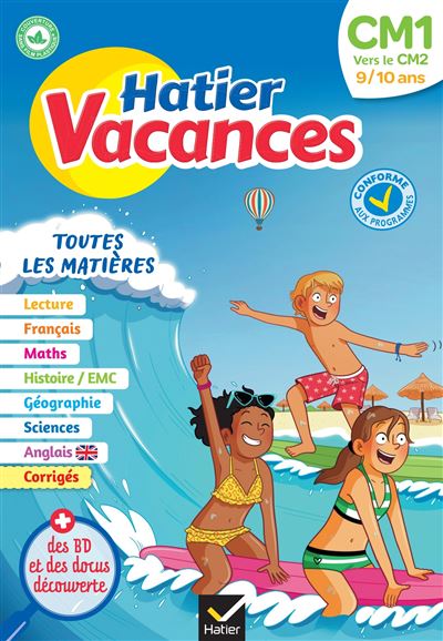 Hatier vacances - Cahier de vacances 2024 du CM1 vers le CM2 9/10 ans - Thomas Cambarot - broché
