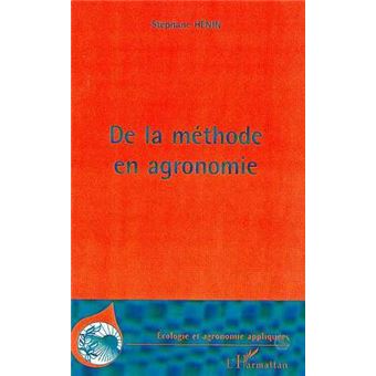 Methode (de la) en agronomie - 1