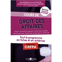 Cours de droit des affaires 2022
