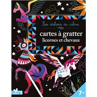 Cartes à gratter - Licornes et chevaux