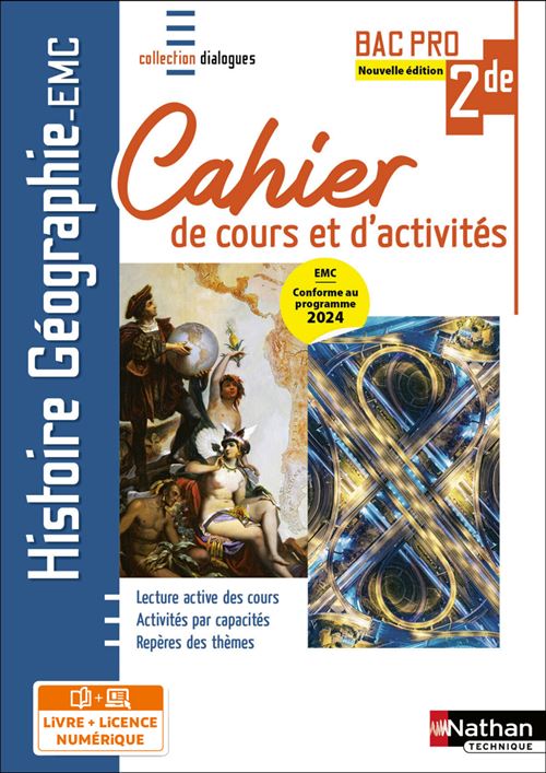Dominique Colonna, Isabelle Infante, Jose Gomes, Graziella Marin, Thomas Reyser Histoire Géographie Emc 2De Bac Pro : Cahier De Cours Et D'activités : Conforme Au Programme 2024 Emc - Image 2