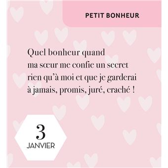 Mini Calendrier - 365 Petits mots pour ma soeur
