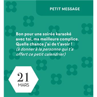 Mini Calendrier - 365 Petits mots pour ma soeur
