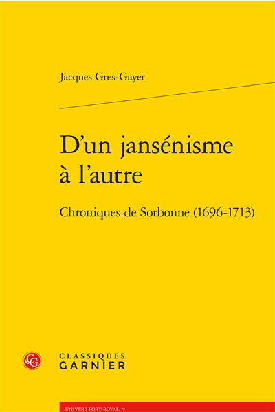 D'un jansénisme à l'autre