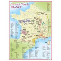 Carte des vins de france