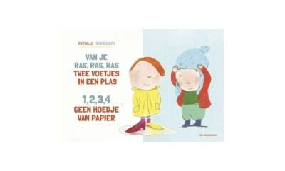 Kamishibai Van je ras, ras, ras, twee voetjes in een plas , 1, 2, 3, 4 geen hoedje van papier