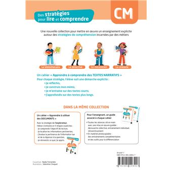 Des stratégies pour lire et comprendre des textes narratifs CM - Ed. 2024 - Cahier élève