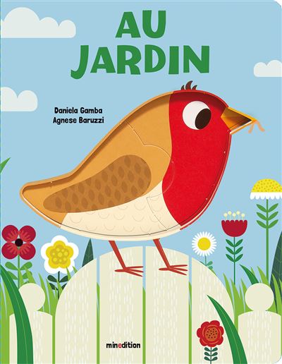 Au jardin - Mon tout premier livre puzzle - Agnèse Baruzzi - cartonné
