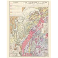 Carte -  Carte géologique de la Savoie - Géographie nostalgi