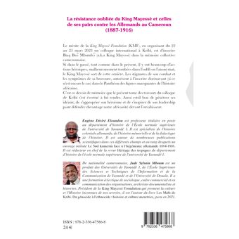 La résistance oubliée du King Mayessè et celles de ses pairs contre les Allemands au Cameroun (1887-1916)