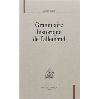 Grammaire historique de l'allemand - 1