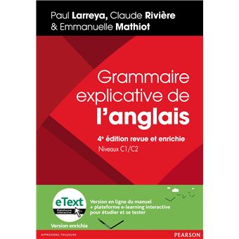 Grammaire explicative de l'anglais, 4e edition revue et enrichie + etext enrichi - 1
