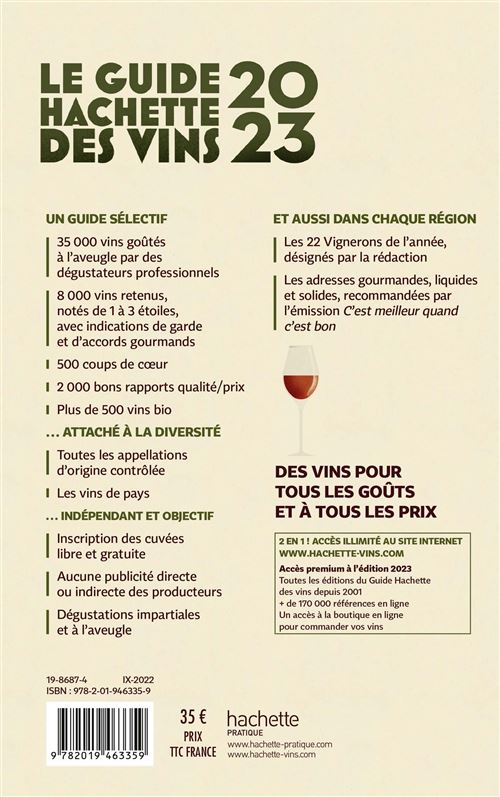 Guide Hachette des Vins 2023 Le guide de référence depuis