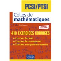 Colles de Mathématiques - PCSI - PTSI - Programme 2021