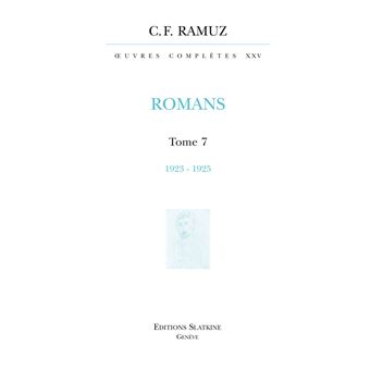 Oeuvres completes 25. romans. t7. 1923-1925 - 1