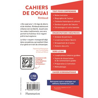 Cahiers de Douai et autres poèmes (Edition pédagogique), Arthur