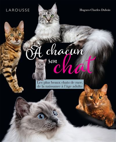 A chacun son chat Les plus beaux chats de race, de la naissance à l'âge adulte - Hughes-Charles DUBOIS - Larousse - broché - Guide